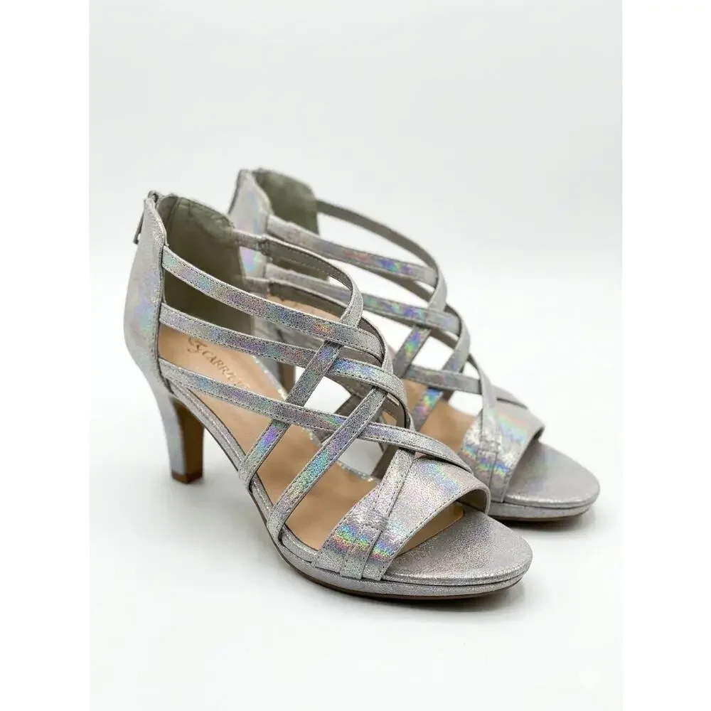 NEW! Easy Street Bee Women's Platform Heels Pumps Sandals US 7.5 M